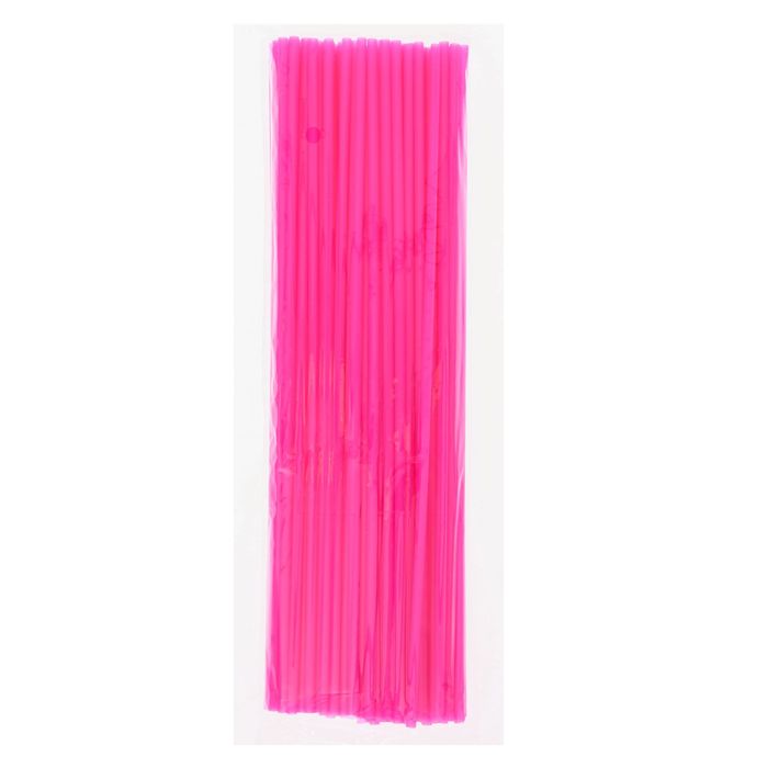 Трубочка для шаров, 32 см, d=5 мм, цвет розовый