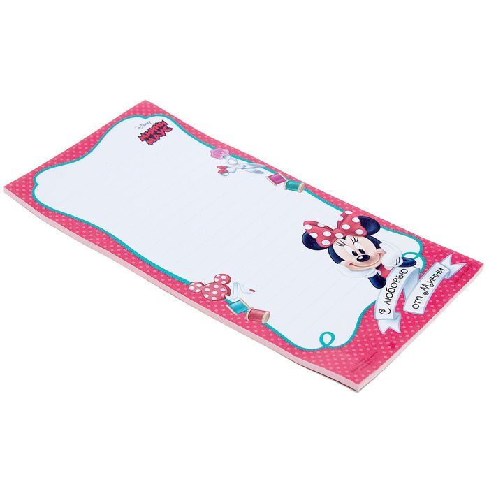 Блок для записей с магнитом "С любовью от Минни", Минни Маус, 40 листов