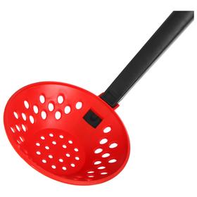 

Шабалка с пластиковой ручкой, цвет красный