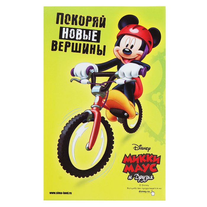 Блокнот с отрывными листами "Вперед к успеху", Микки Маус и друзья, 40 листов