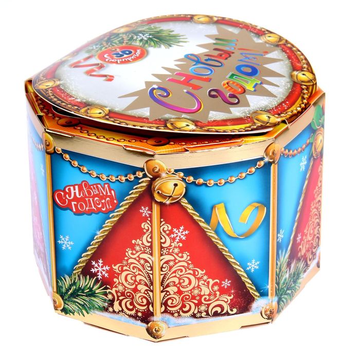 Коробка складная «Заяц с барабаном», 17 х 17 х 12,5 см