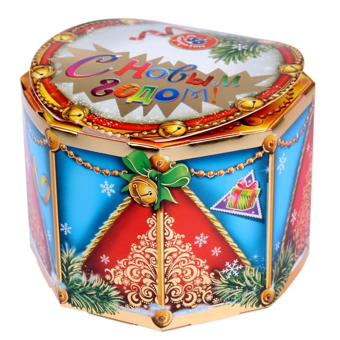 Коробка складная «Заяц с барабаном», 17 х 17 х 12,5 см