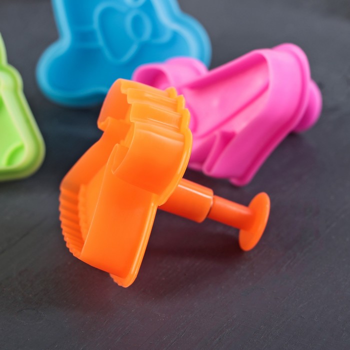 Набор плунжеров кондитерских набор "Модница", 4 шт, цвет белый