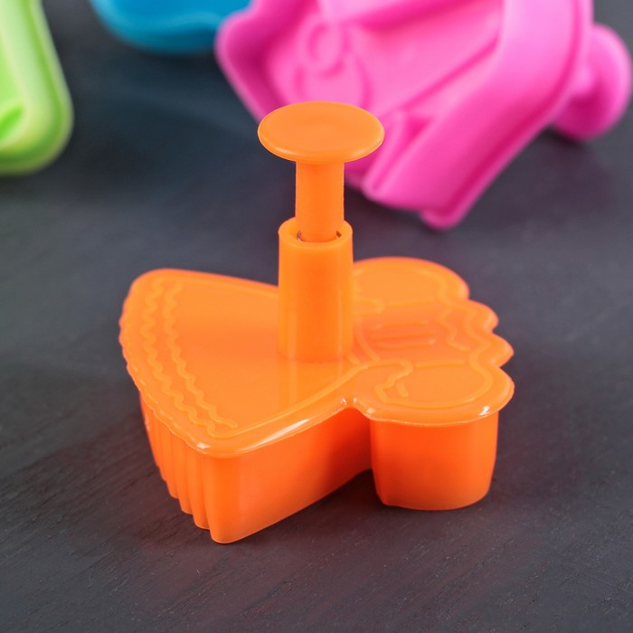 Набор плунжеров кондитерских набор "Модница", 4 шт, цвет белый