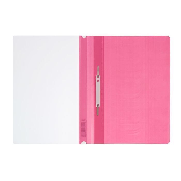 Папка-скоросшиватель А4, 140/180мкм Hatber, розовая