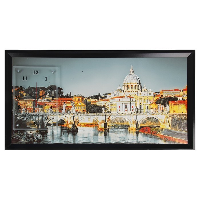 Часы-картина настенные "Ватикан", 50х100 см микс