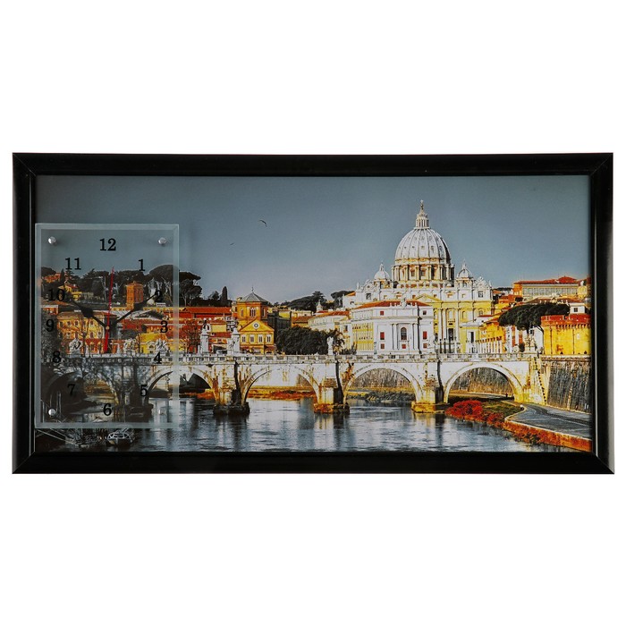 Часы-картина настенные "Ватикан", 50х100 см микс
