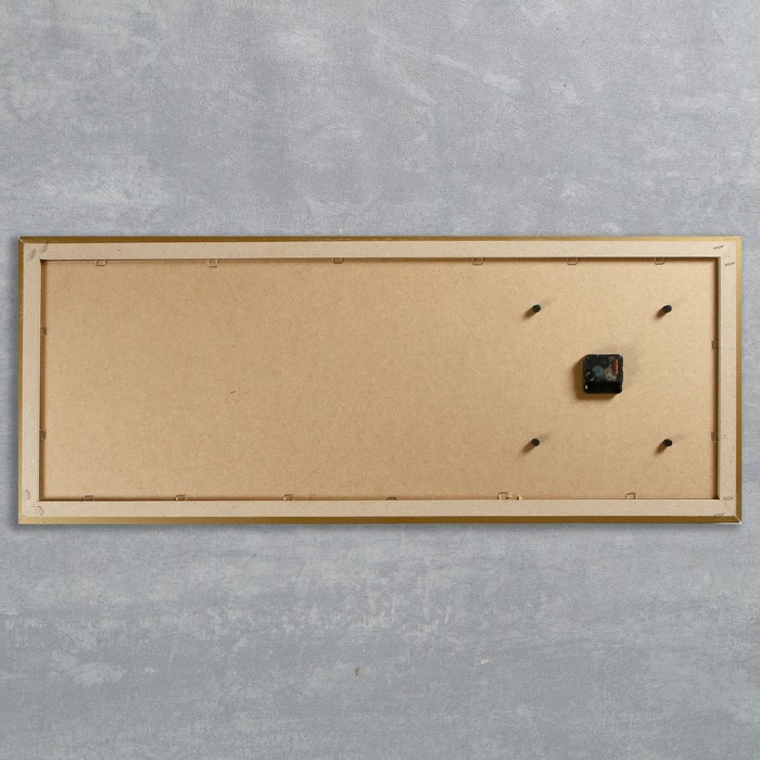 Часы-картина настенные "Тигры", 35х100 см микс