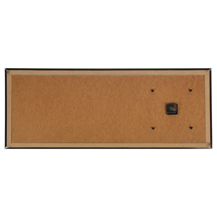 Часы-картина настенные "Орхидеи, отражающиеся в воде", 35х100 см микс