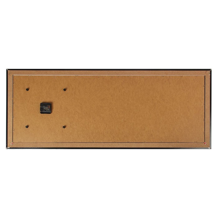 Часы-картина настенные "Орхидея на желтом фоне", 35х100 см микс