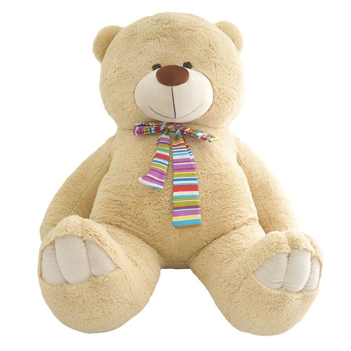 Мягкая игрушка "Мишка Олимп", цвет бежевый,150 см