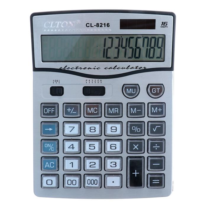 цена Калькулятор настольный, 16-разрядный, SDC-8216