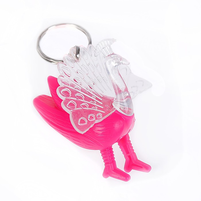 Брелок световой "Павлин", цвета МИКС