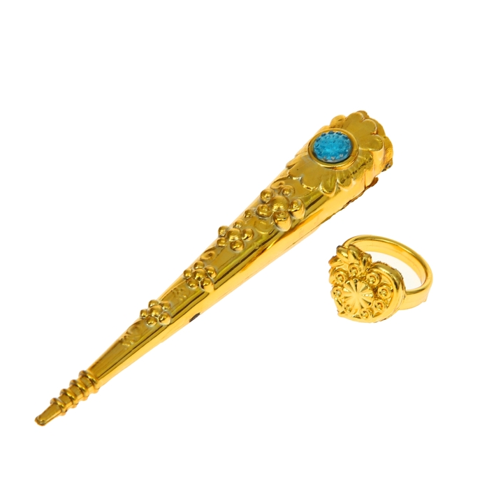 Карнавальный набор "Металлик", 2 предмета: кольцо, напальчник, цвета МИКС