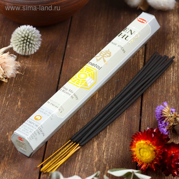 

Благовония HEM "Feng Shui Metal. Металл", 20 палочек в упаковке, шестигранник