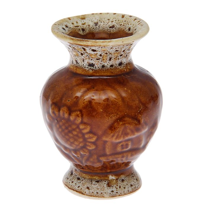Ваза "Стася" малая, шоколад, микс