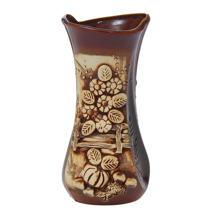 Ваза "Румба" большая, ручная лепка, микс