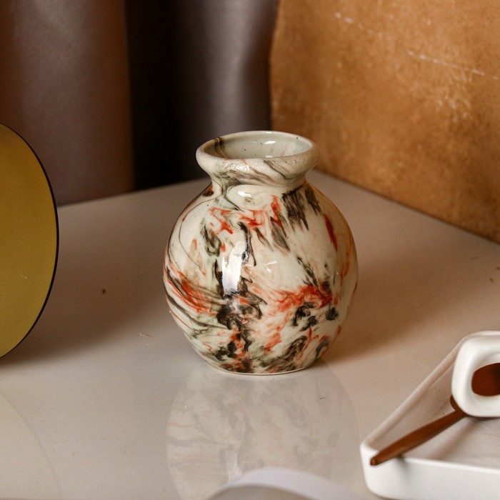 Ваза "Шар" средняя, малахит