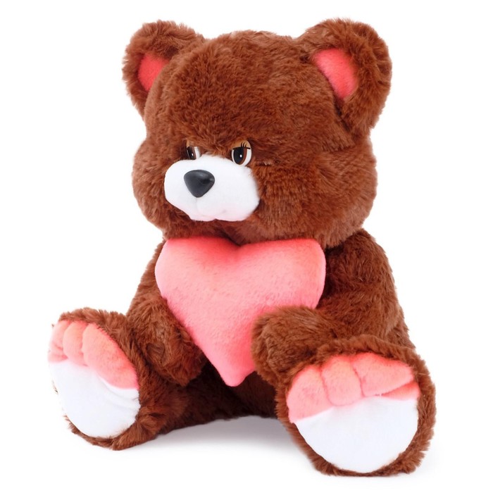 Мягкая игрушка "Медведь Романтик" с сердцем, МИКС