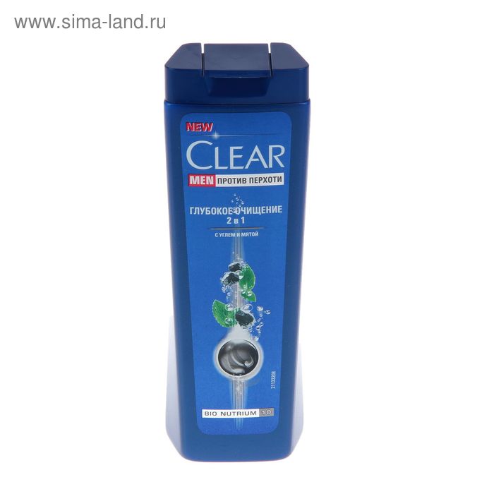 

Шампунь для волос мужской Clear Men «Глубокое очищение 2 в 1» против перхоти, 200 мл