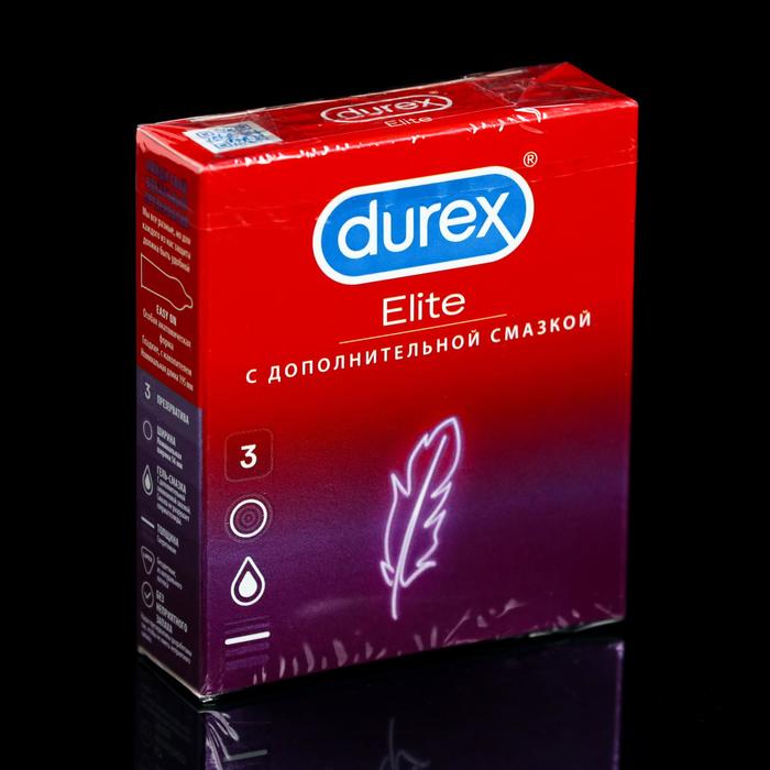 Презервативы Durex Elite, сверхтонкие, 3 шт durex elite презервативы сверхтонкие 12 шт