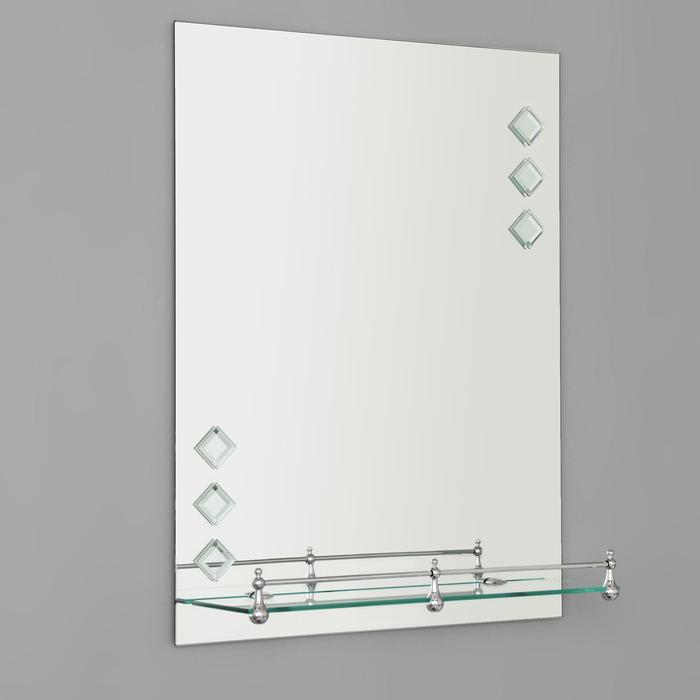 фото Зеркало в ванную комнату ассоona, 60×45 см, a616, 1 полка accoona