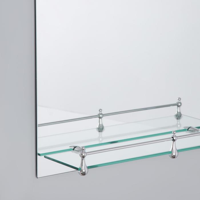 Зеркало в ванную комнату Ассоona, 60×45 см, A618, 1 полка