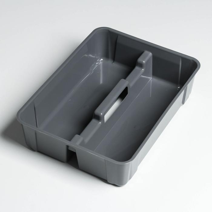 Контейнер для хранения 15 л "Профи" прямоугольный с крышкой и вкладышем, цвет МИКС