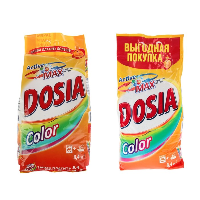 Порошок стиральный Dosia Automat Color синтетическое, порошкообразное, 8,4 кг