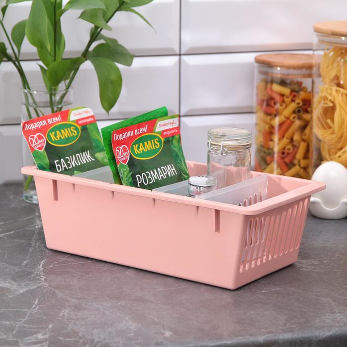 Бокс для специй, 5 секций, цвет МИКС