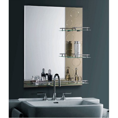 Зеркало со шкафчиком для ванной 60 см