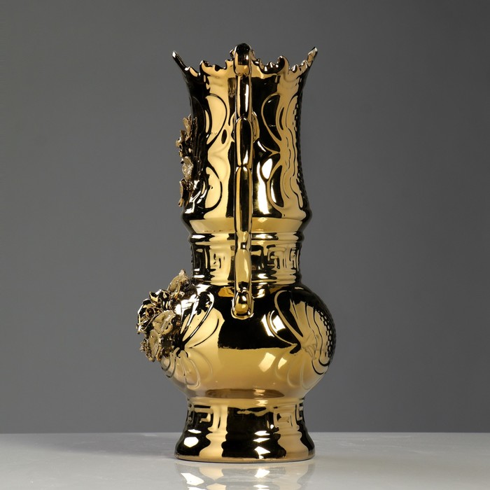 Ваза "Барокко" булат, золото