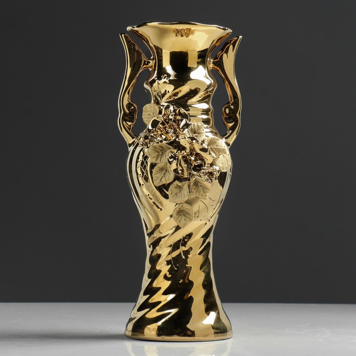 Ваза "Верита" булат, золото