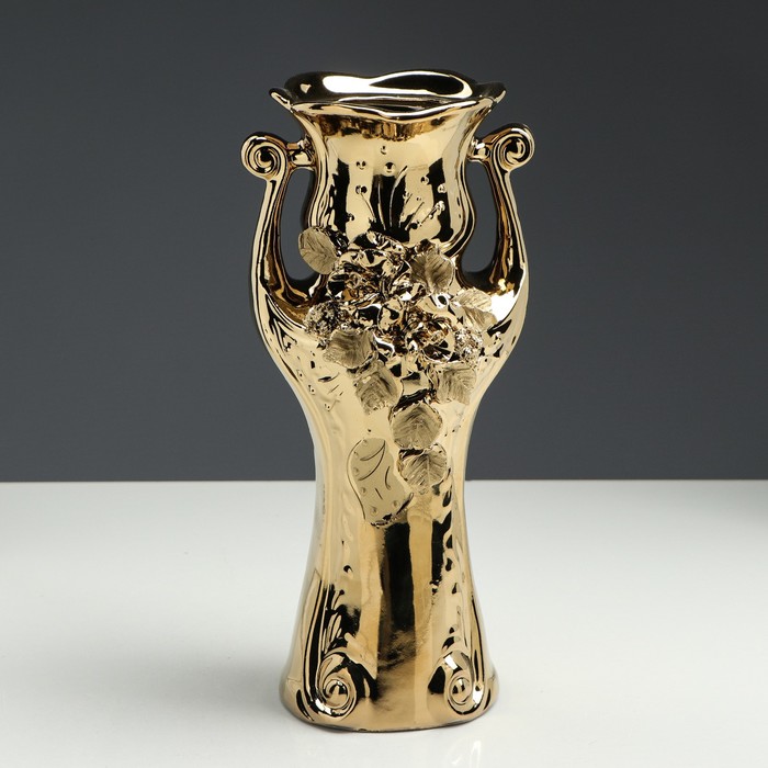 Ваза "Вивальди" булат, золото