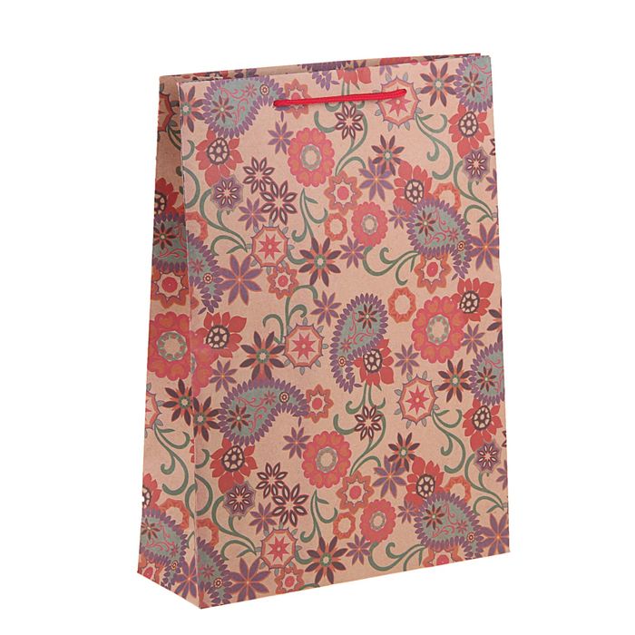 Пакет крафт "Яркий цвет", 24 х 33 х 8 см