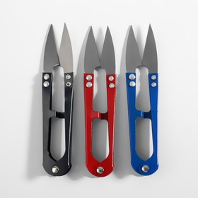 Ножницы для распарывания швов, обрезки ниток, 10,5 см, цвет МИКС от Сима-ленд