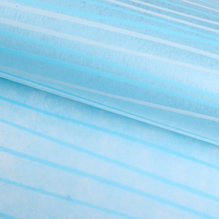 Фетр ламинированный "Линии", голубой, 60 х 60 см
