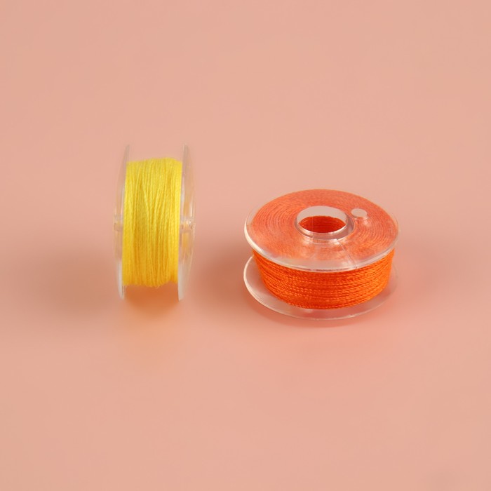 Набор шпулек с нитками в контейнере, d = 20 мм, 25 шт, цвет МИКС