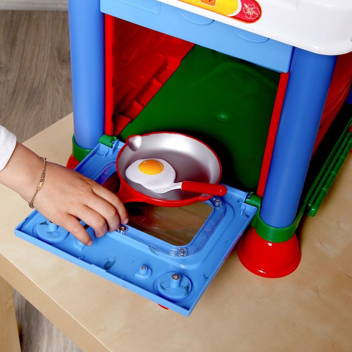 Игровой модуль "Кухня Тропикана" с аксессуарами, световые и звуковые эффекты, БОНУС - вырезные карточки для игры