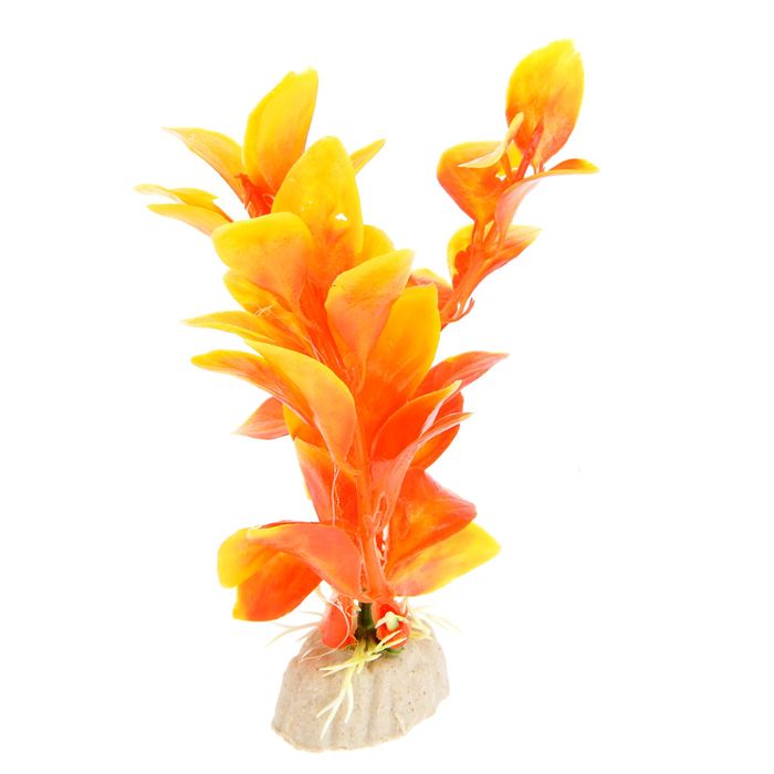 Растение искусственное аквариумное Вашингтония Красная, 10 см