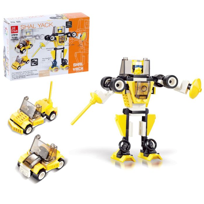 Конструктор «Трансформер-машина», 74 детали