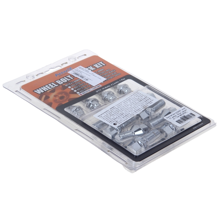 Набор Anmax 16 болтов 12x1,5 + секретки