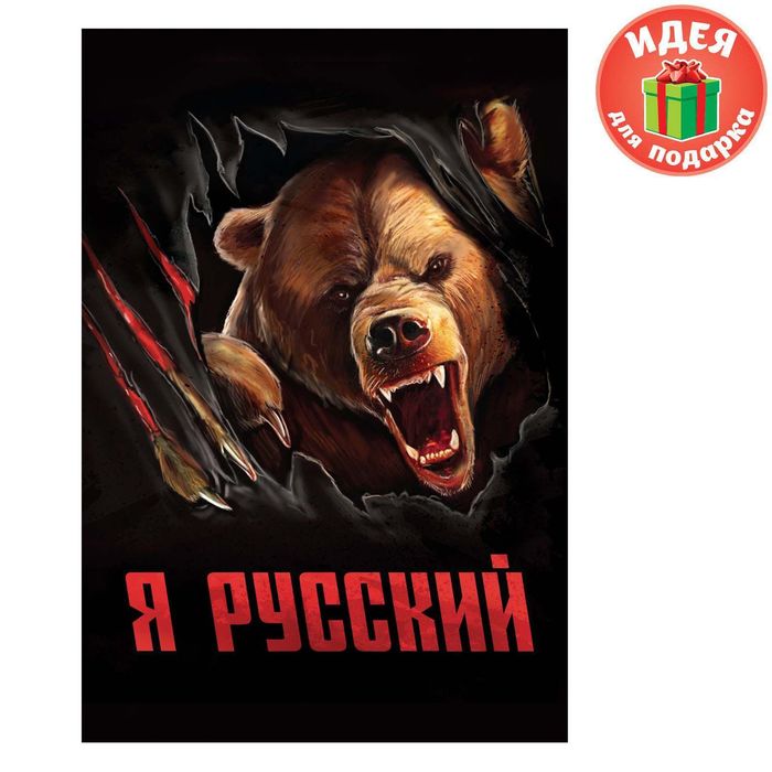 Ежедневник "Я русский", твёрдая обложка, А5, 80 листов
