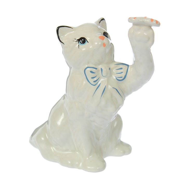 Сувенир "Кот с бабочкой" микс