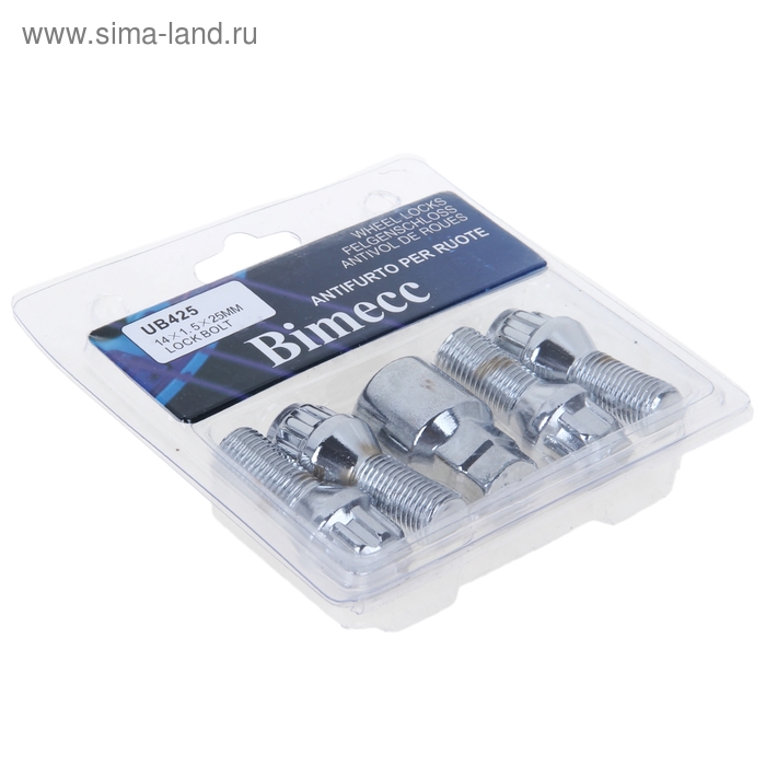 

Секретки на колеса автомобиля Bimecc, болт 14x1.5