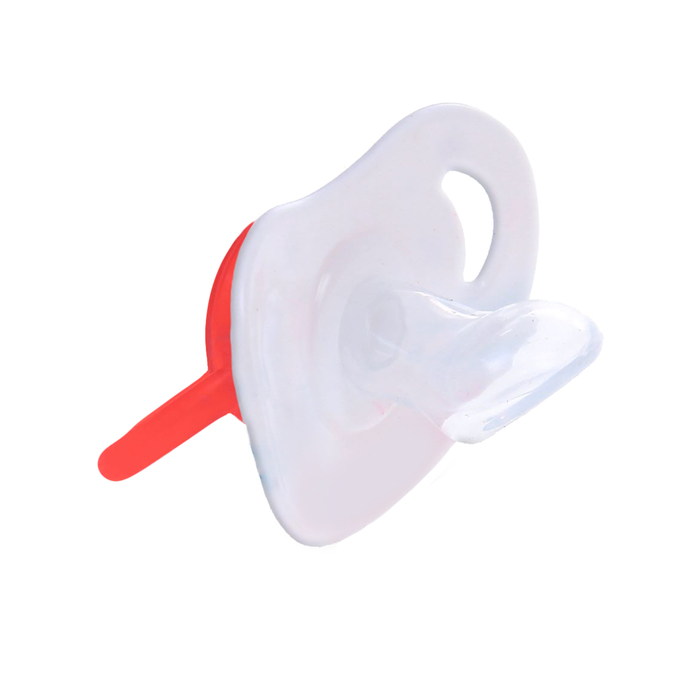 Пустышка силиконовая ортодонтическая «Хохлома», на цепочке с прищепкой, от 0 мес.