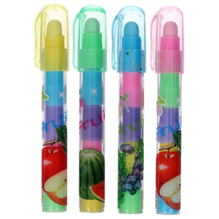 Ластик фигурный Карандаш секционный со штампом МИКС