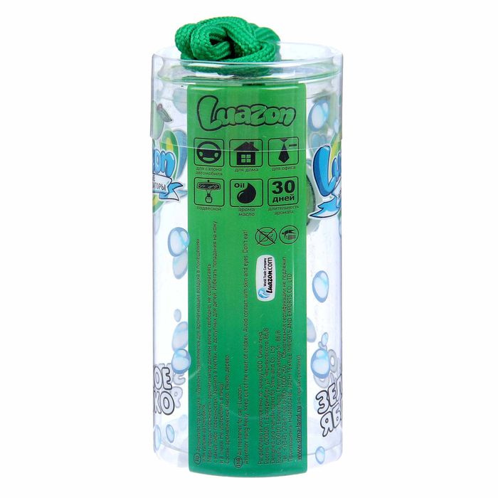 Ароматизатор в бутылочке в тубусе "Зеленое яблоко", 11,9 х 9 см