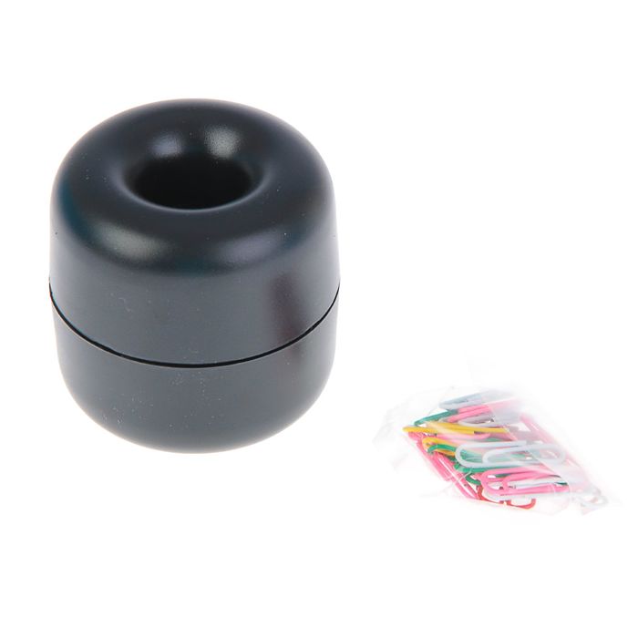 Подставка для скрепок магнитная Erich Krause со скрепками 30 штук