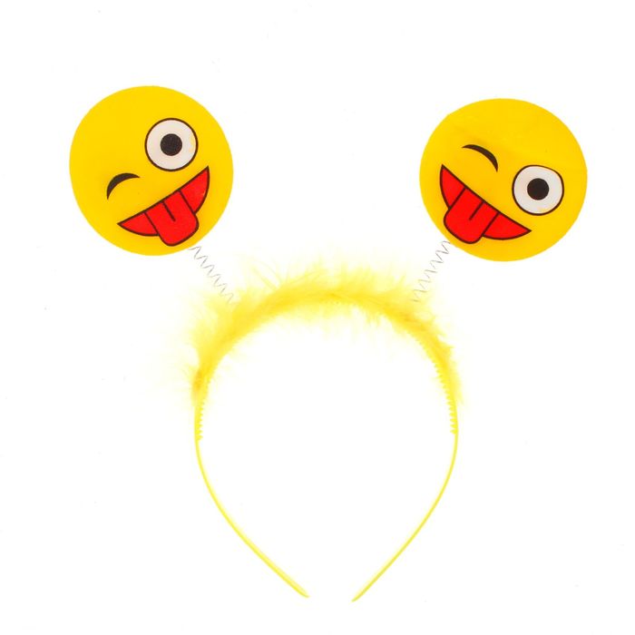 Карнавальный ободок "Смайлик" подмигивает